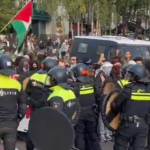 Riot Police Break Up Pro-Palestine Demo in Central Amsterdam